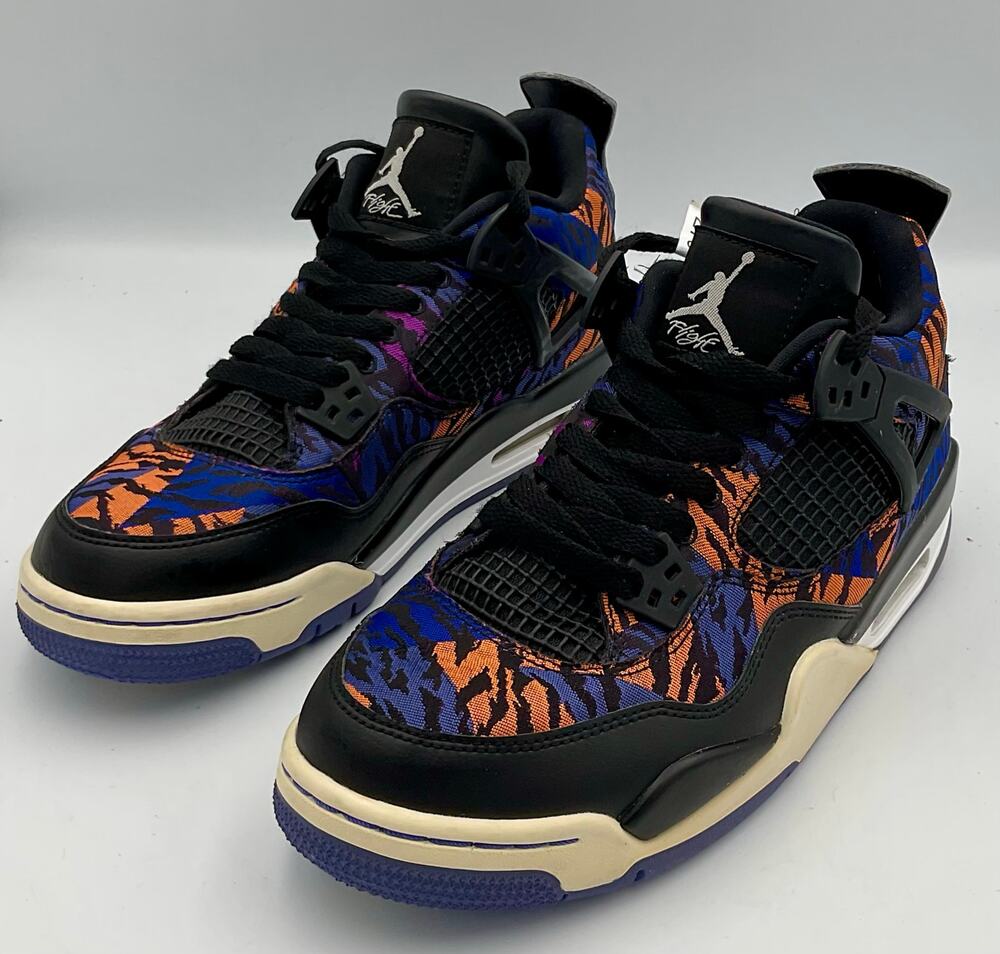 Air Jordan 4 SE GS Rush Violet BQ9043-005 Black/White SZ 7 #273
